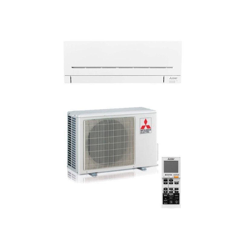 Aire acondicionado Mitsubishi inverter 1x1 con bomba de calor MSZ-AP25VG